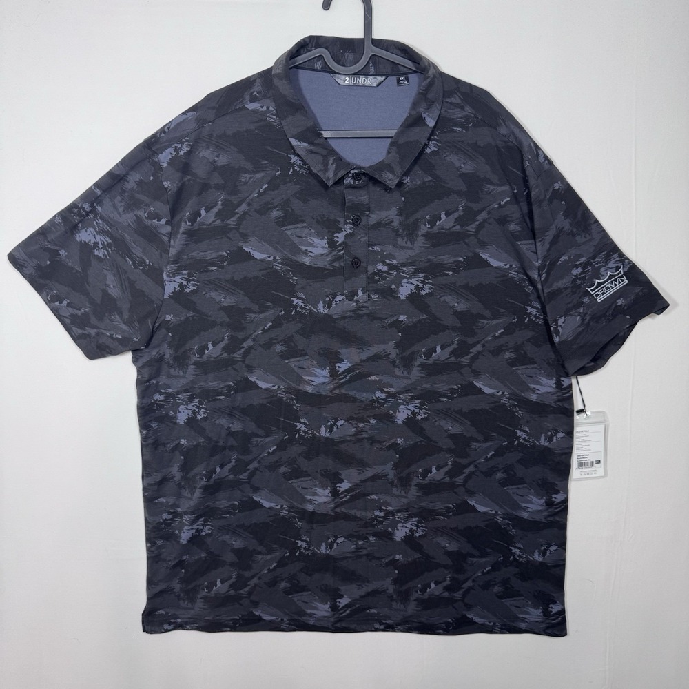 2undr Magnum IP Polo Golf Hawaiian Pineapple NWT Men's Size M